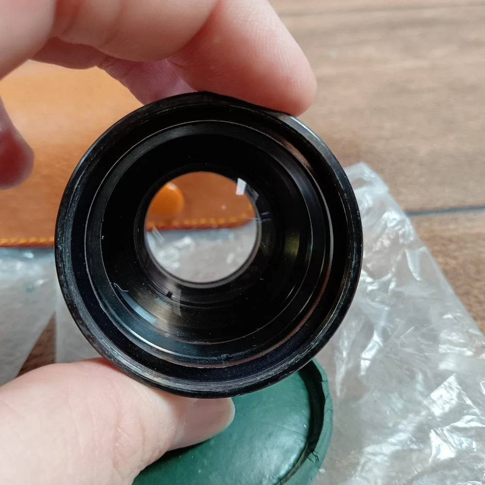 Accura Aux Lens Set Wide Angle Telephoto V-W Silver Black Excellent With Case